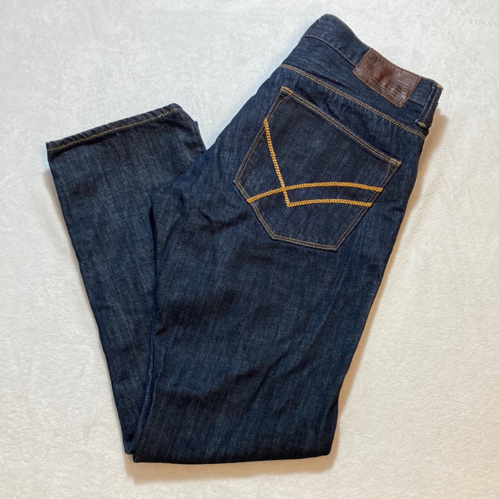 William Rast Taper Leg Button Fly Dark Wash Jeans Size 33x30 Unisex NWOT